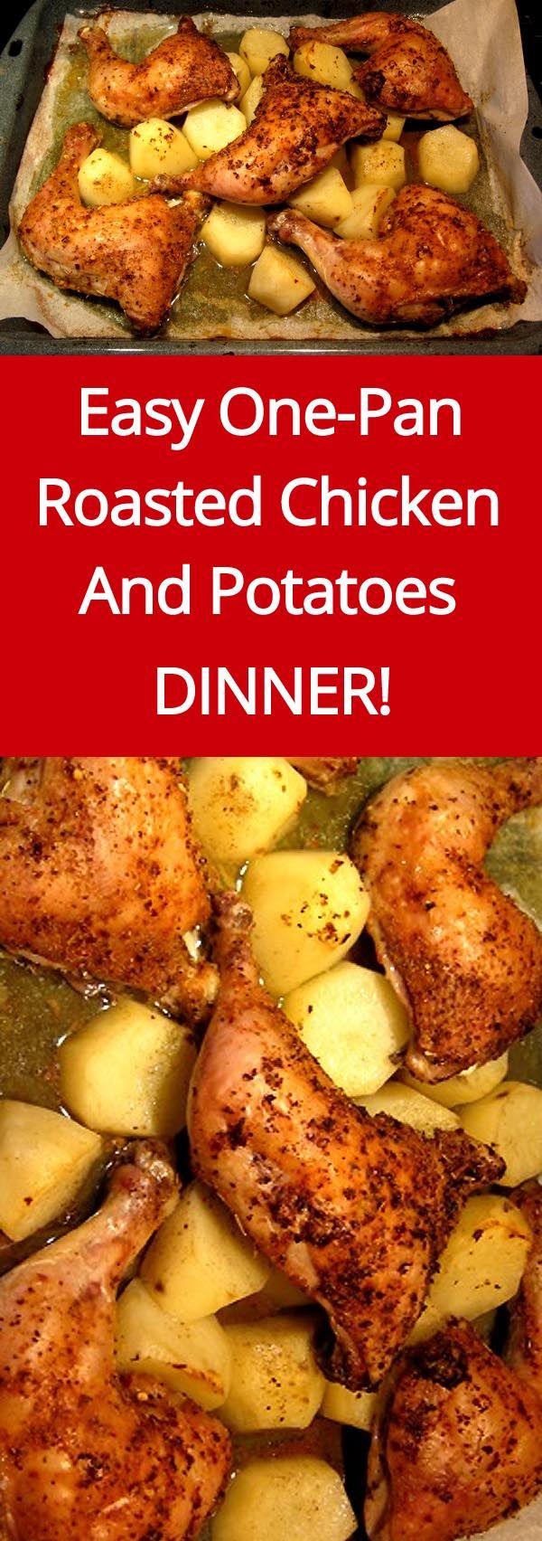 Roasted Chicken And Potatoes Easy One-Pan Dinner