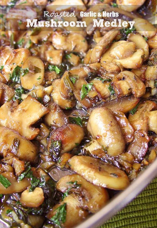 Roasted Garlic & Herb Mushroom Medley