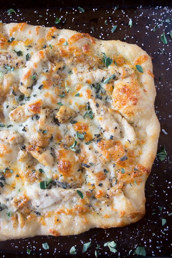 Roasted Garlic Chicken Pizza