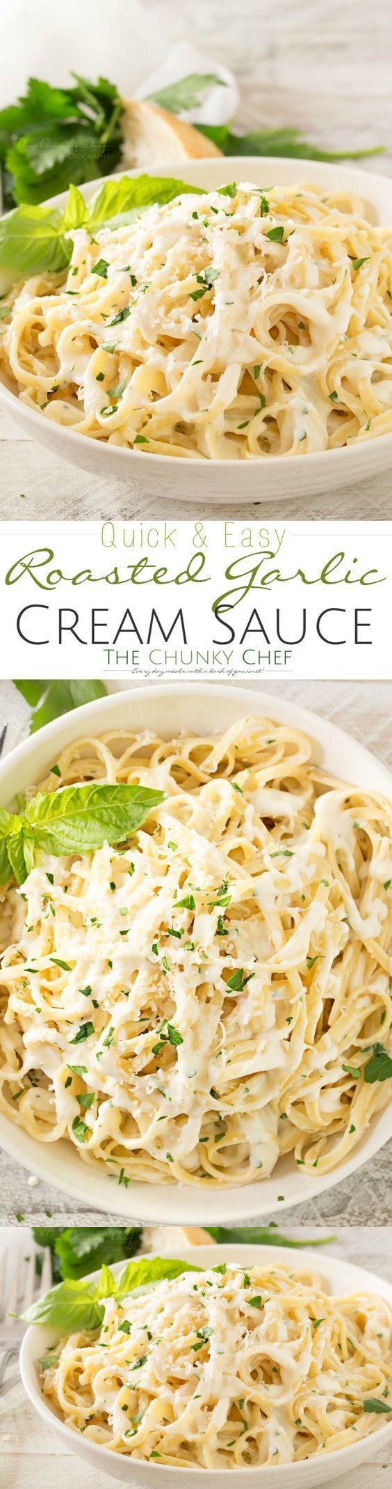 Roasted Garlic Cream Sauce