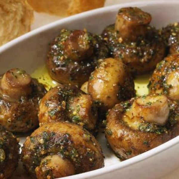 Roasted garlic mushrooms