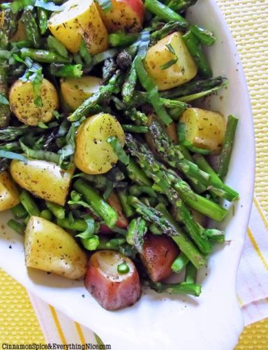 Roasted New Potatoes and Asparagus