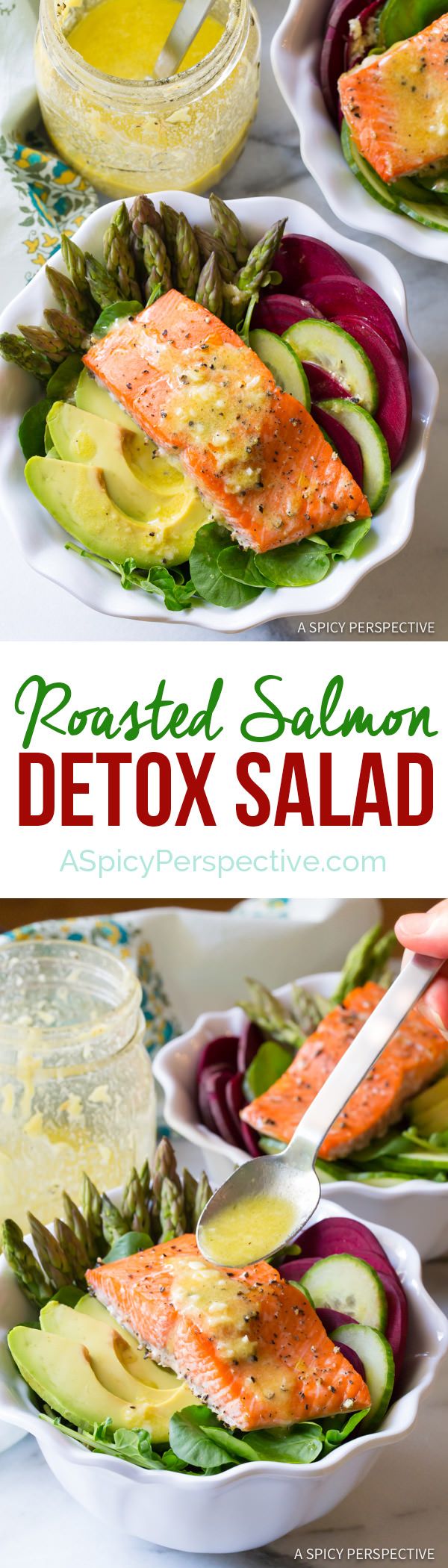 Roasted Salmon Detox Salad