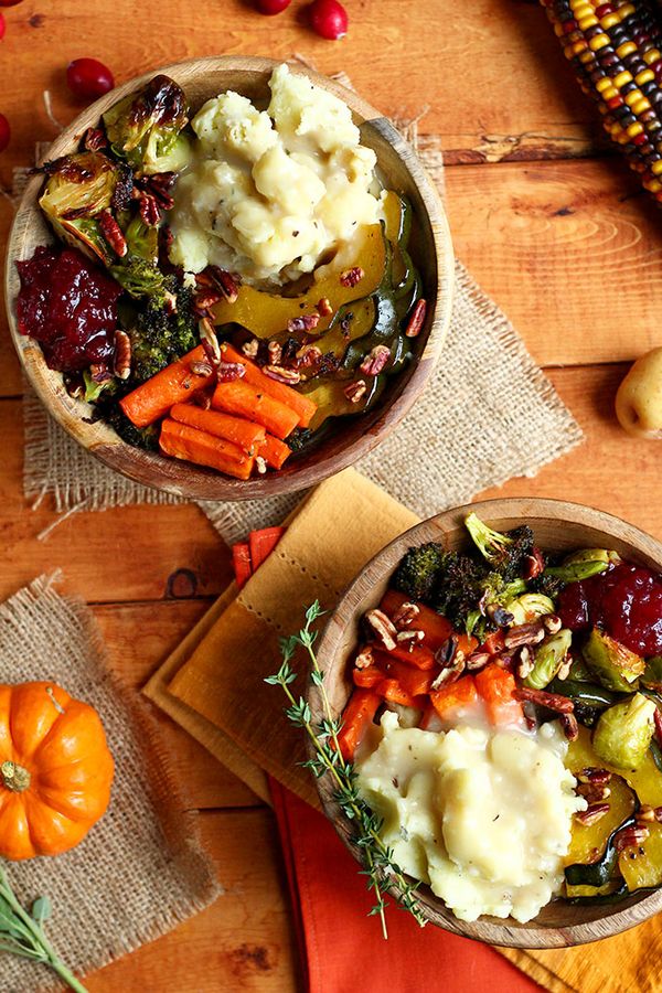 Roasted Vegan Thanksgiving Bowl