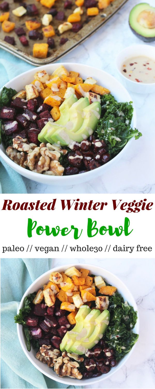 Roasted Winter Veggie Power Bowl