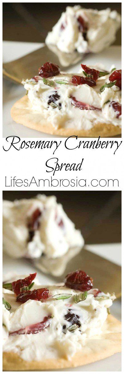 Rosemary and Cranberry Spread