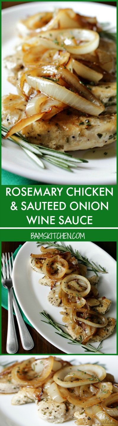 Rosemary Chicken with Caramelized Onion Sauce