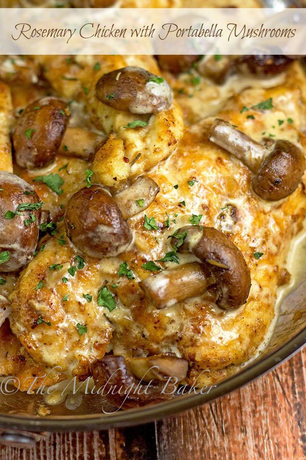 Rosemary Chicken with Portabella Mushrooms