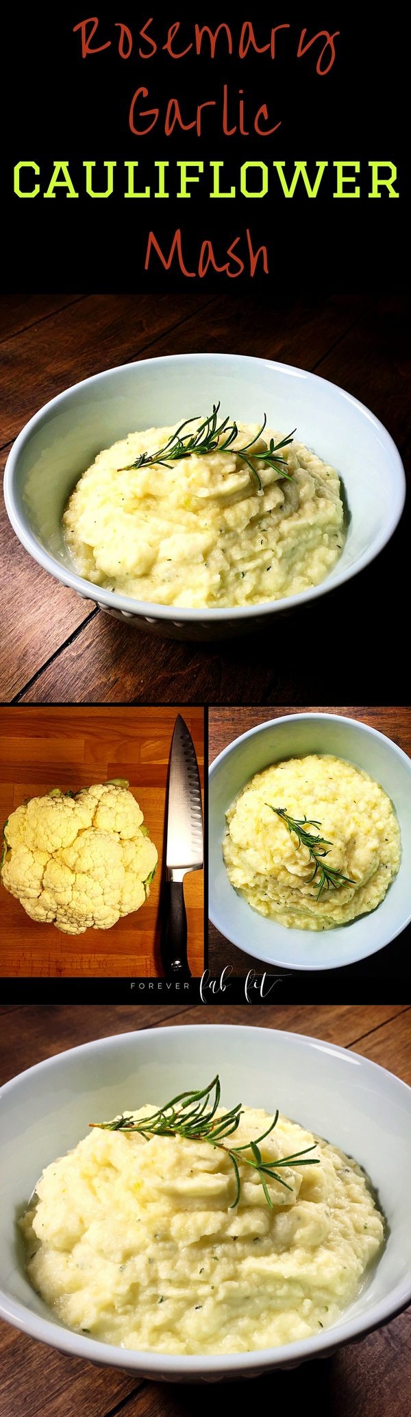 Rosemary Garlic Cauliflower Mash