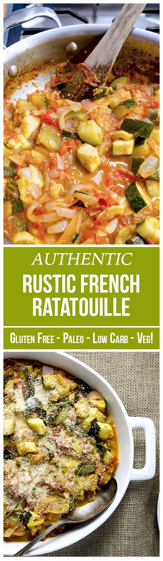 Rustic provencal ratatouille dish