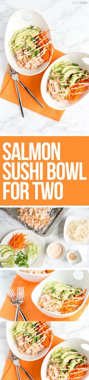 Salmon Sushi Bowls for Two