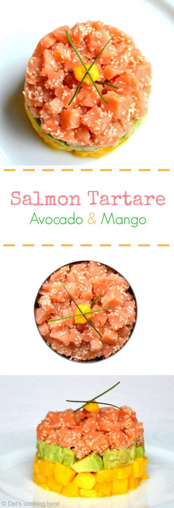 Salmon Tartare with Avocado & Mango