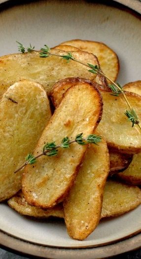 Salt and Vinegar Broiled Fingerling Potatoes