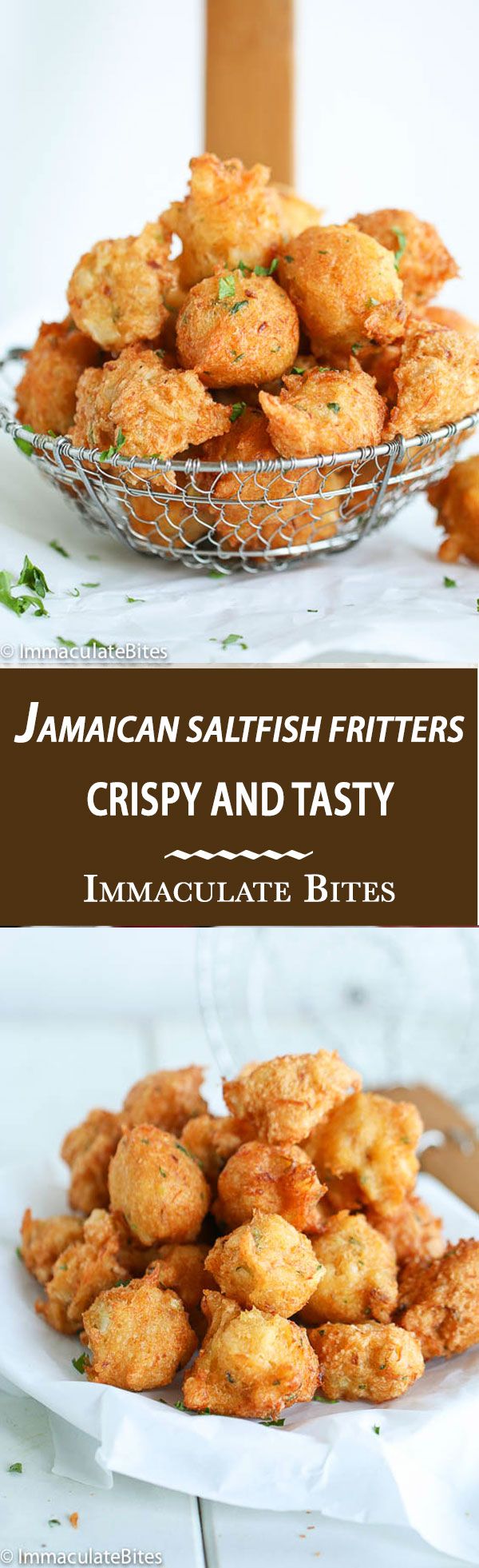 Salt fish fritters