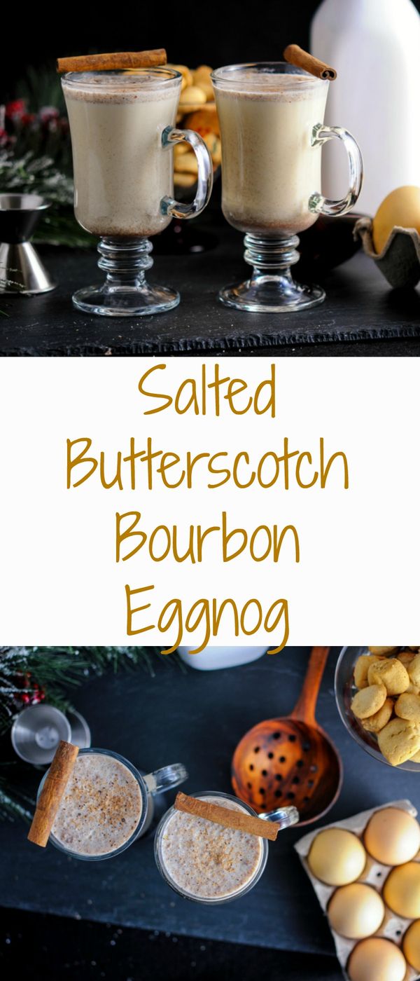 Salted Butterscotch Bourbon Eggnog