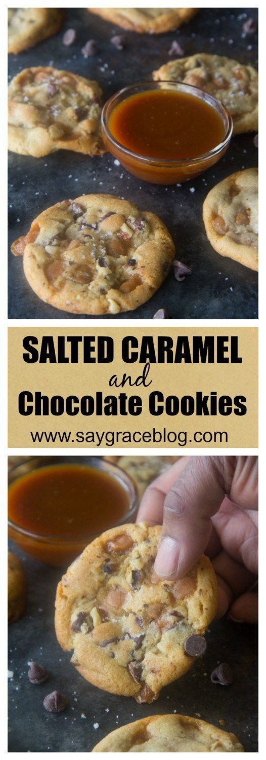 Salted Caramel & Chocolate Cookies