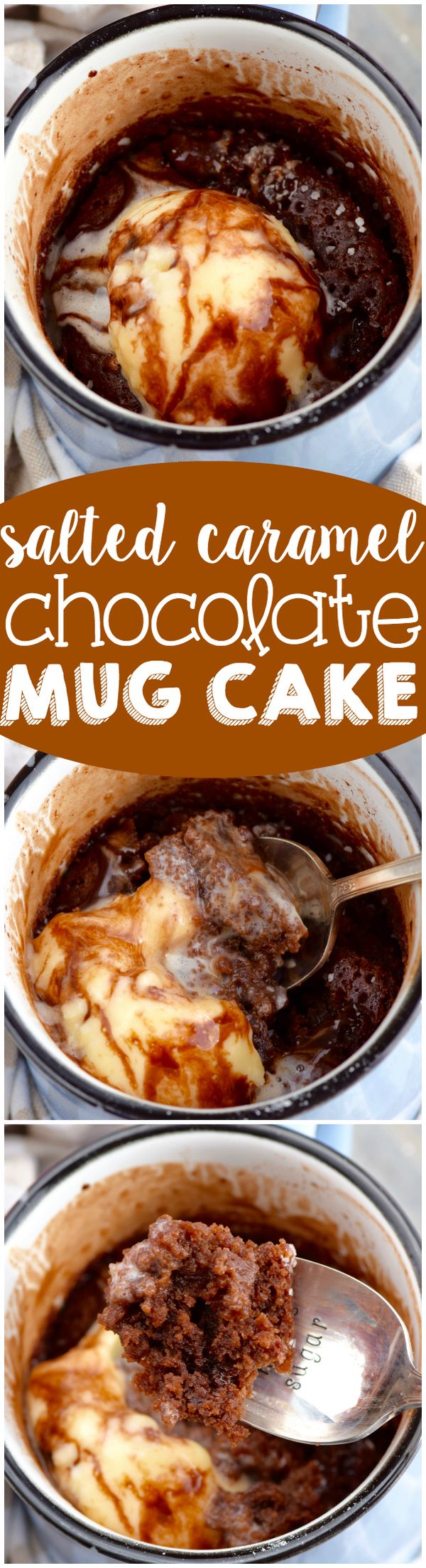 Salted Caramel Chocolate Mug Cake