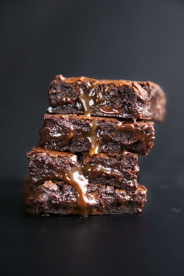 Salted Caramel Double Chocolate Brownies