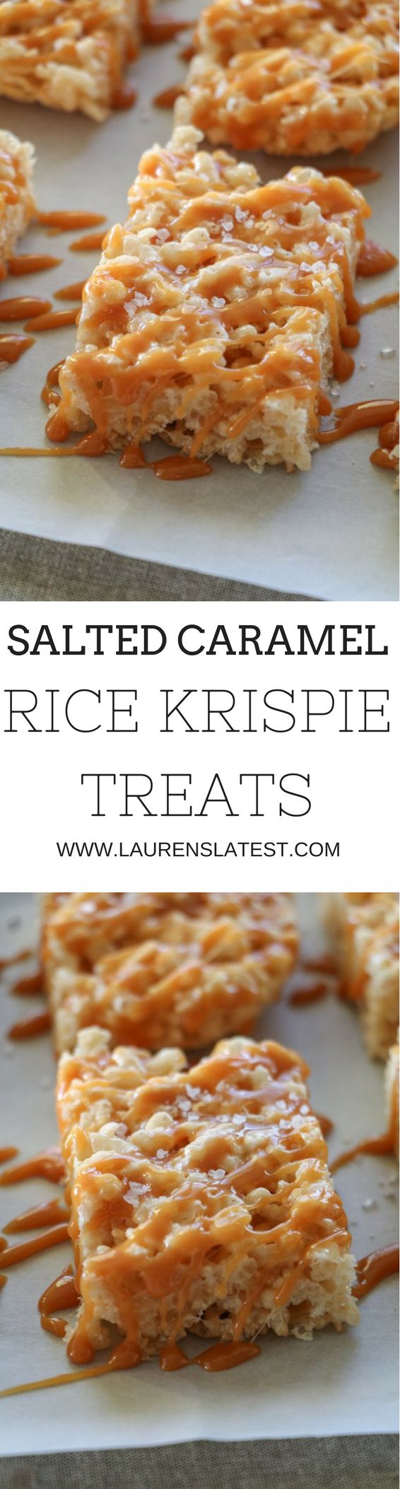 Salted Caramel Rice Krispie Treats