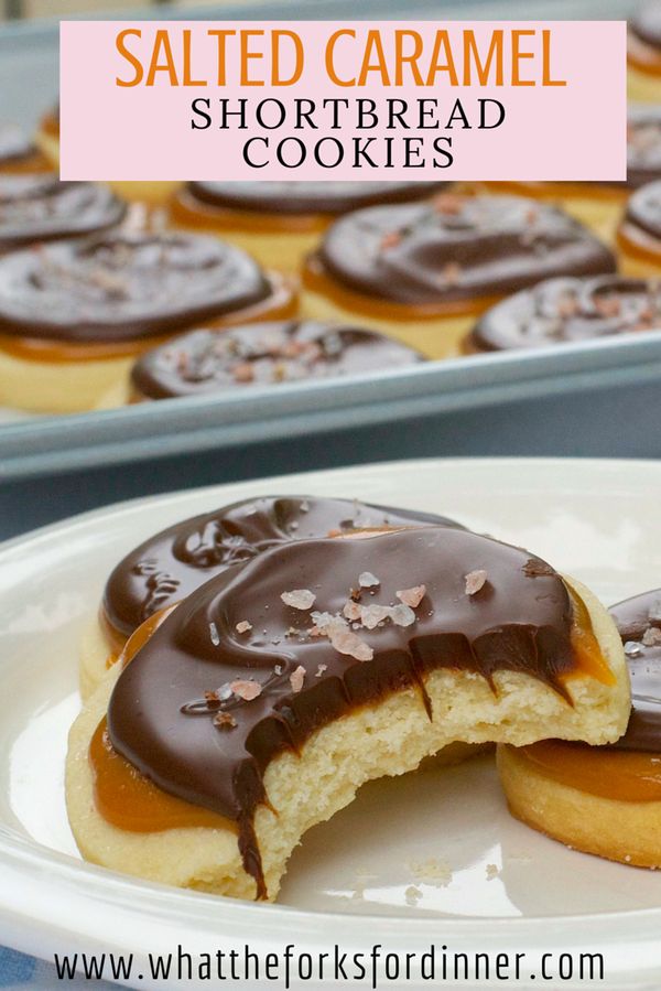 Salted Caramel Shortbread Cookies