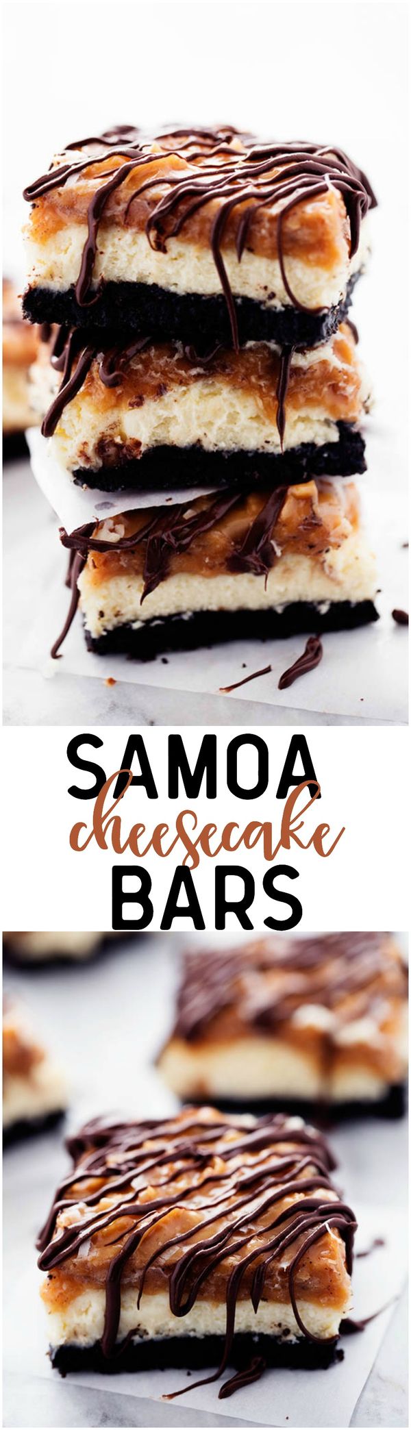 Samoa Cheesecake Bars