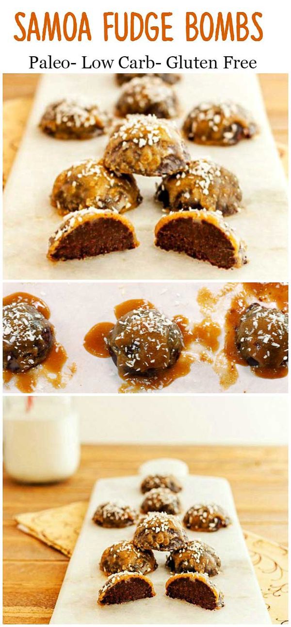 Samoa Fudge Bombs