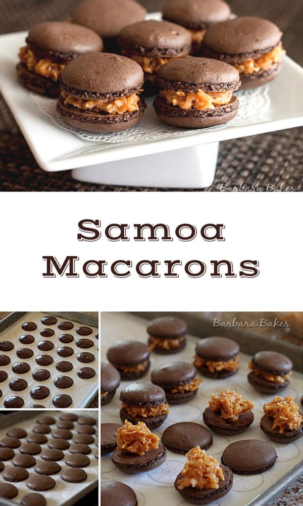 Samoa Macarons