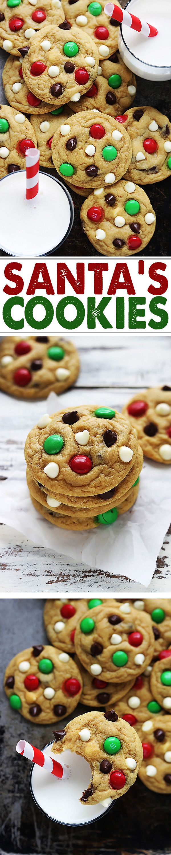 Santa's Cookies (Double Chocolate Chip M&M Cookies