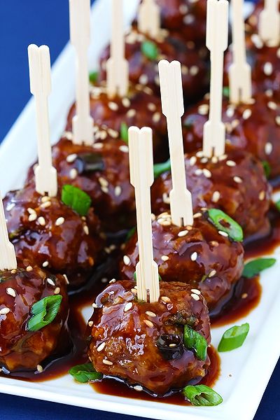 Saucy Asian Meatballs