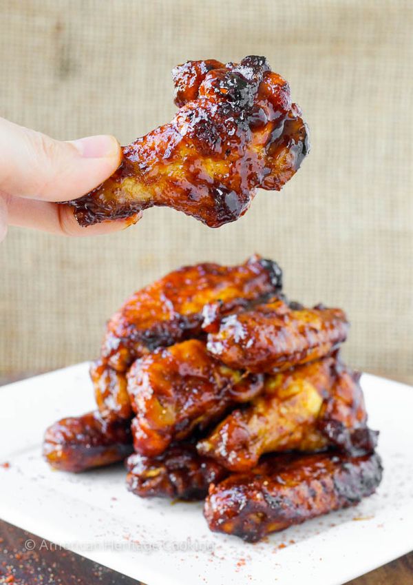 Saucy Chipotle Maple Baked Chicken Wings