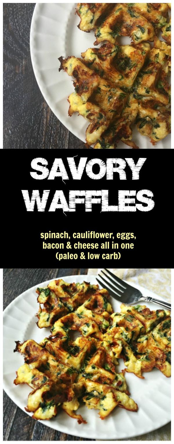 Savory Breakfast Waffles (Paleo & Low Carb