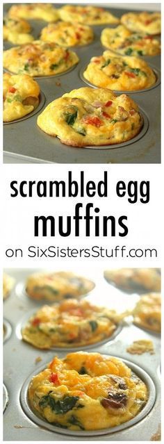 Scrambled Egg Breakfast Muffins