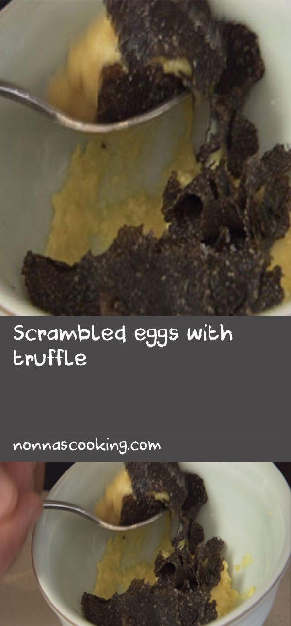 Scrambled eggs with truffle