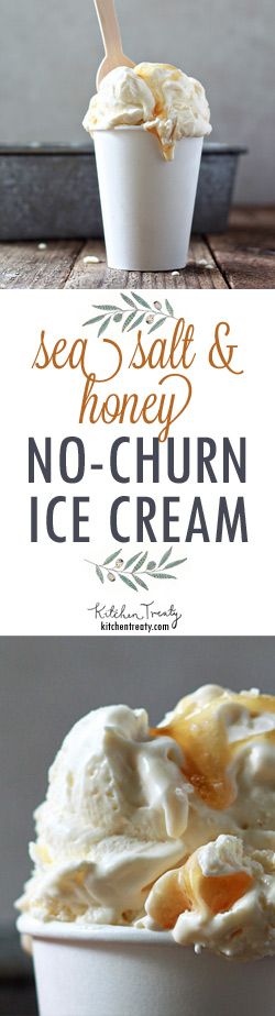 Sea Salt & Honey No-Churn Ice Cream