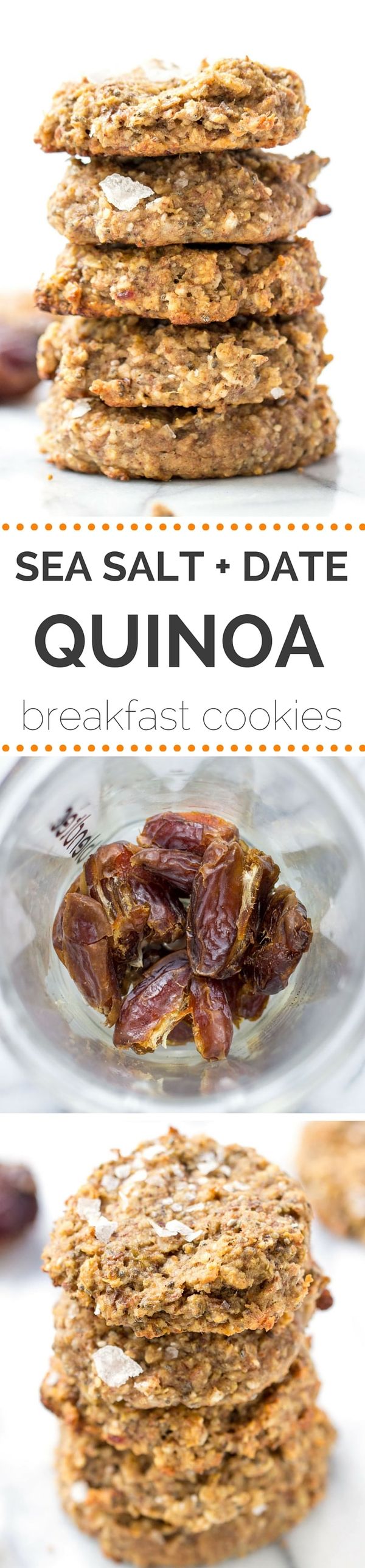 Sea Salt + Date Quinoa Breakfast Cookies