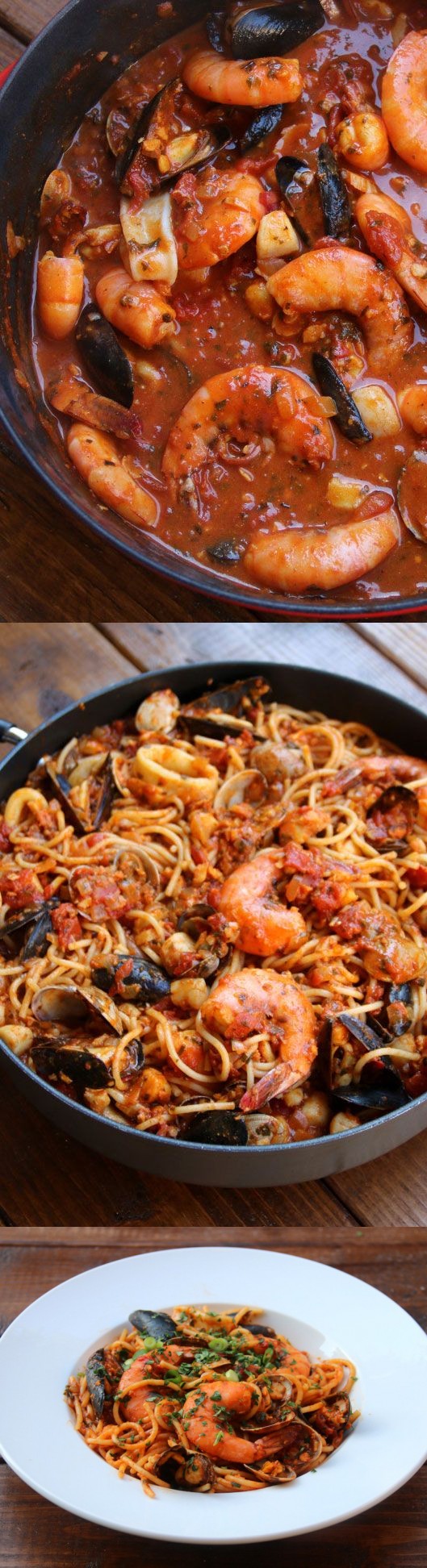 Seafood spaghetti