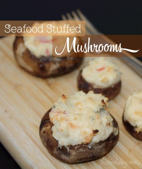 Seafood Stuffed Mushrooms