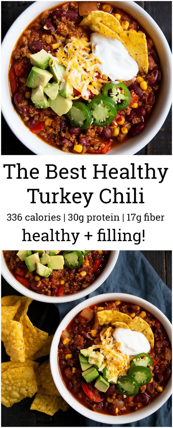 Seriously, The Best Healthy Turkey Chili