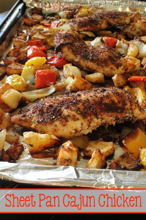 Sheet Pan Cajun Chicken