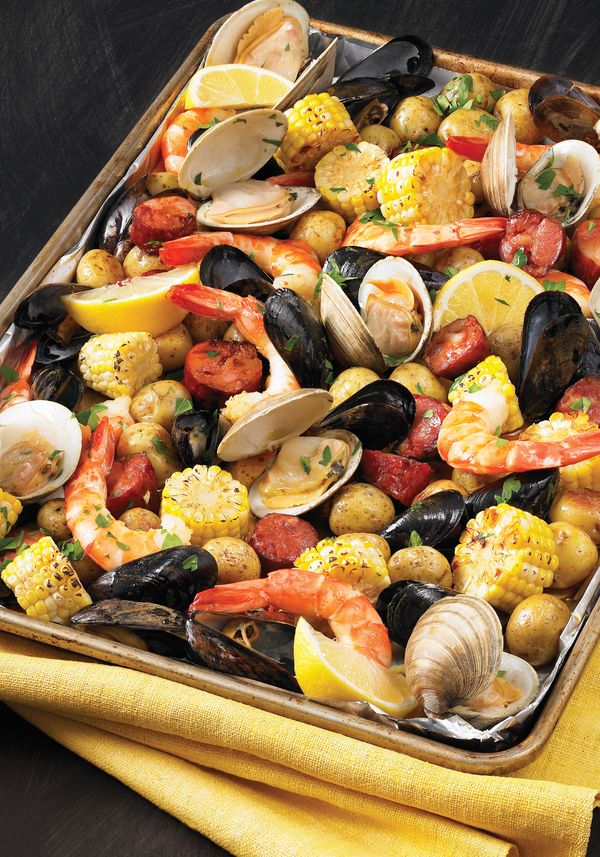 Sheet Pan Clam Bake