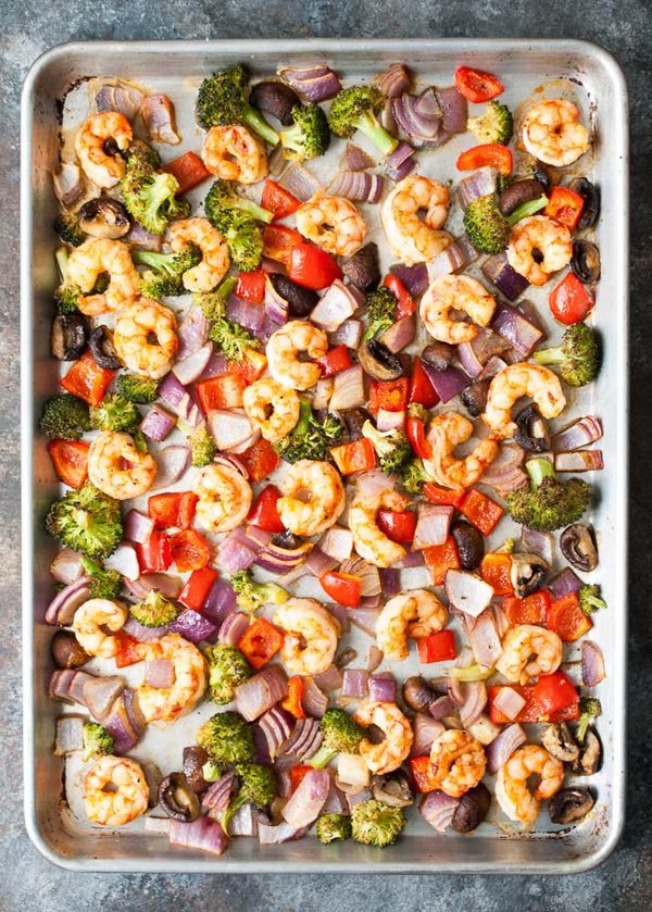 Sheet Pan Roasted Shrimp & Veggies