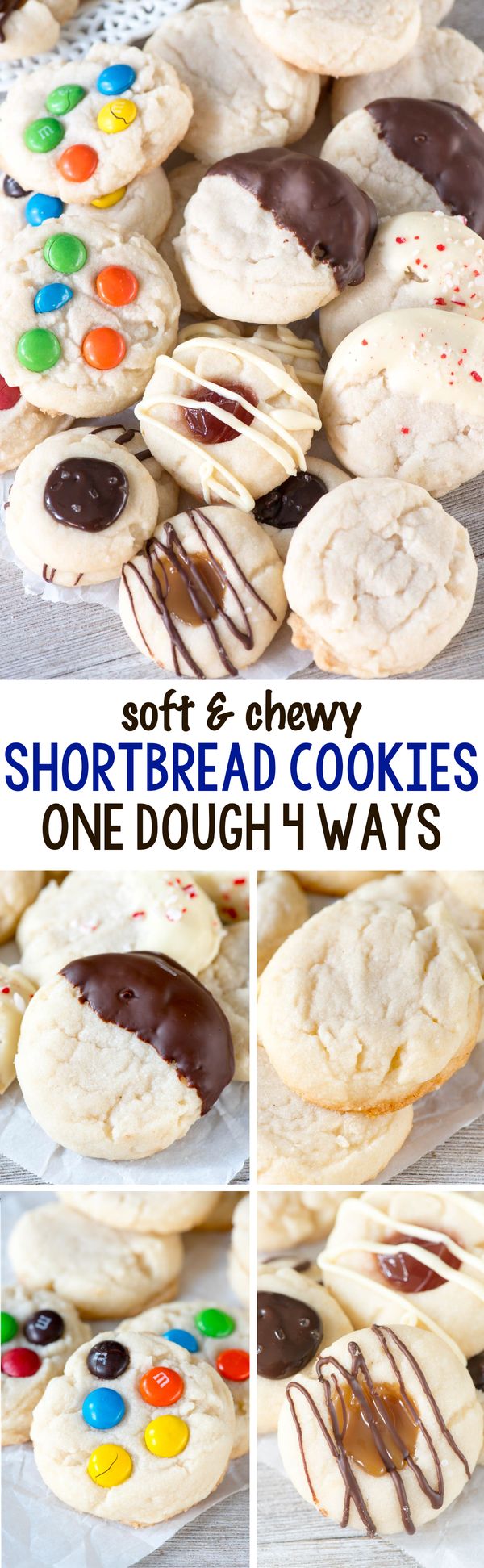 Shortbread Cookies (one dough 4 ways