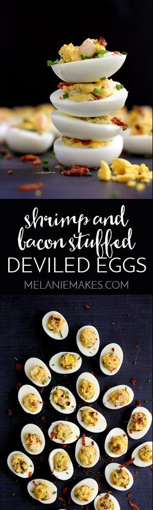 Shrimp and Bacon Stuffed Deviled Eggs