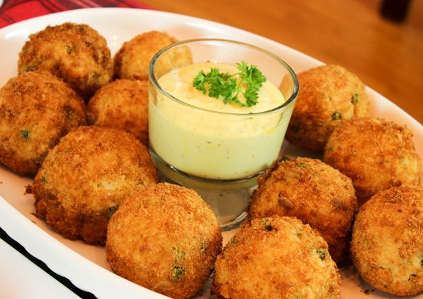 Sicilian Lobster Arancini (Fried Risotto Balls with Saffron Aioli Sauce