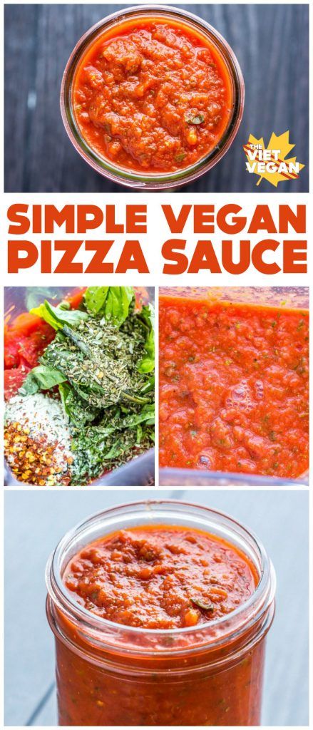 Simple Homemade Vegan Pizza Sauce