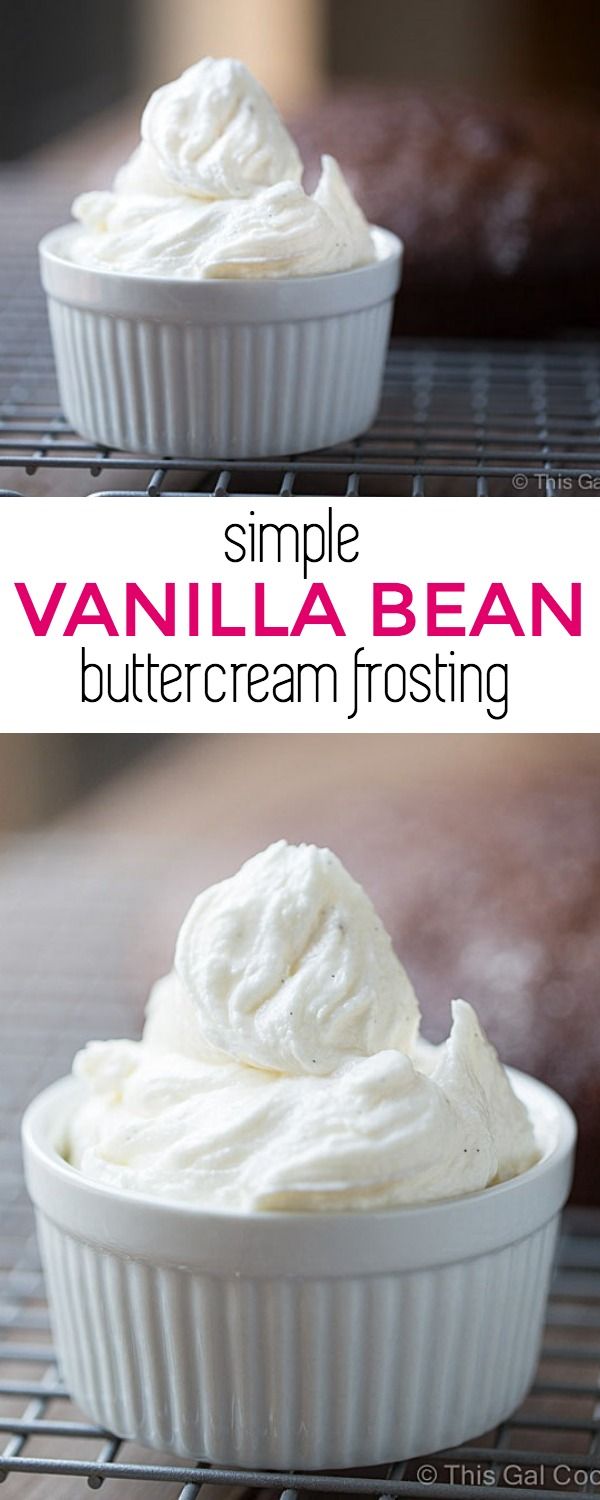 Simple Vanilla Bean Buttercream Frosting