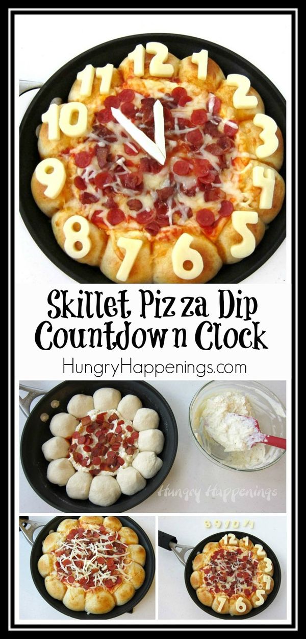 Skillet Pizza Dip Countdown Clock