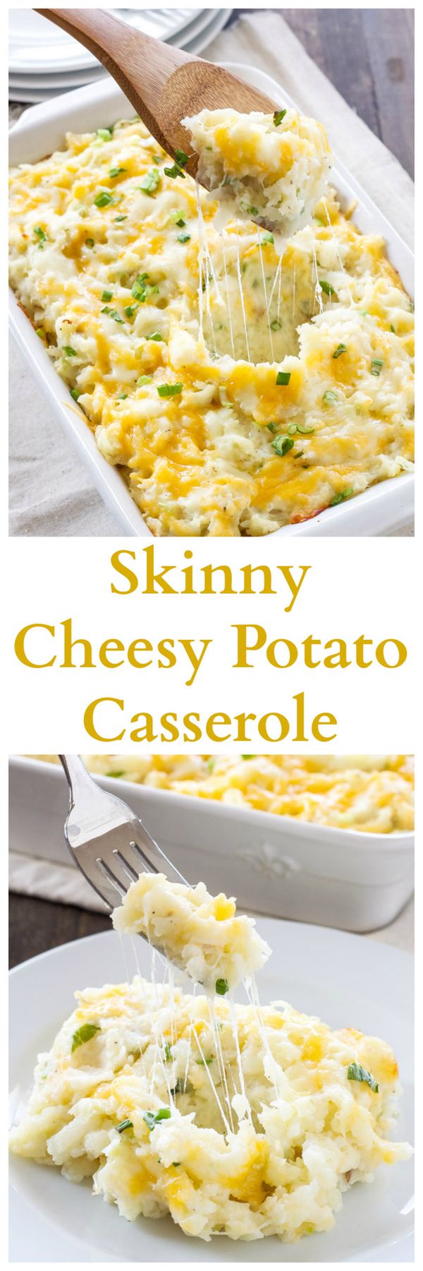 Skinny Cheesy Potato Casserole