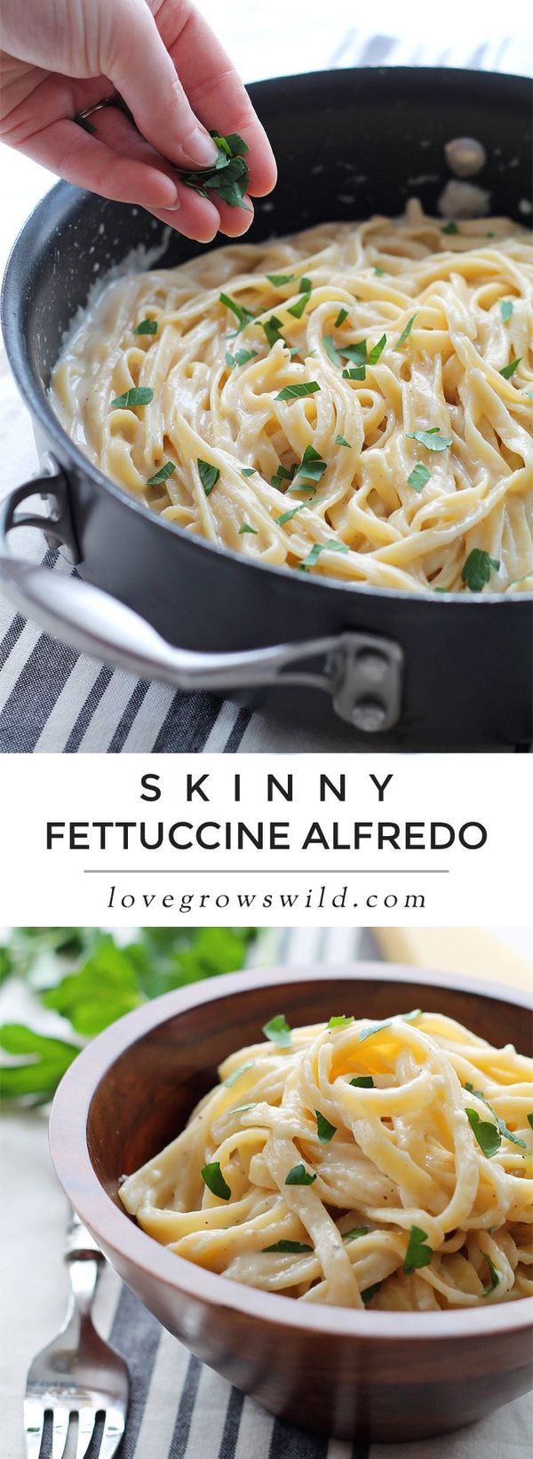 Skinny Fettuccine Alfredo