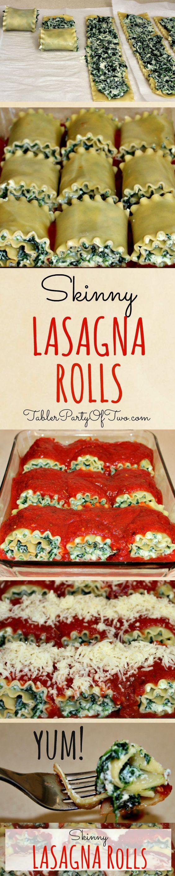 Skinny Lasagna Rolls